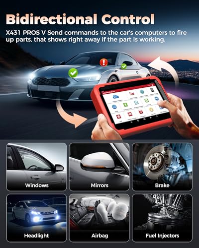Launch X431 PROS V5.0 2026 Bluetooth Bidirectional Scan Tool with ECU Code | 2 Yrs Update, CANFD DOIP OBD2 Scanner, FCA SGW, 38+ Reset for All System Car Diagnostic, Upgraded of PROS Elite, Same as V+
