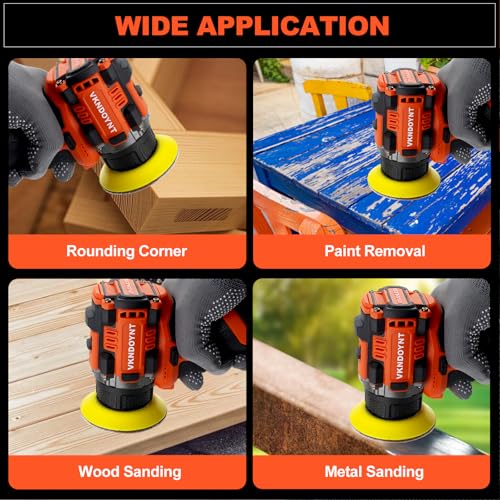 Brushless Cordless Polisher, 3" Mini Buffer & Sander Machine Kit, 2 Variable Speed Small Sander (0-500/0-3000 RPM), 3.0Ah Battery, 31 Accessories for Car Detailing/Buffing/Sanding/Waxing