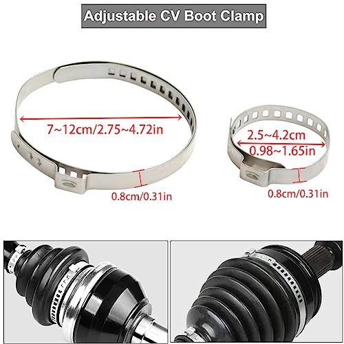22Pcs CV Joint Boot Clamp Pliers with 2 types of CV Boot Clamps Kit, Ear Boot Tie Pliers, Car Band Tool Kit, Automotive Hose Axle Plier CV Clamp Tool CV Joint Banding Tools for Most Cars