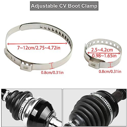 22Pcs CV Joint Boot Clamp Pliers with 2 types of CV Boot Clamps Kit, Ear Boot Tie Pliers, Car Band Tool Kit, Automotive Hose Axle Plier CV Clamp Tool CV Joint Banding Tools for Most Cars