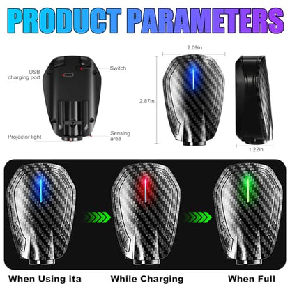 SPOBODY 2PCS Custom Car Door Light Projector Wireless Car Door Projector Rechargeable HD Car Welcome Courtesy Ghost Shadow Lamp Fit for Cars (for Custom Text) - style: for Custom Text