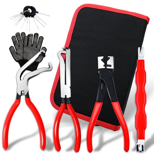 5Pcs Electrical Disconnect Pliers Set – Automotive Terminal Removal Tool Kit for Cars, Fuel Line Disconnect Tool-Quick-Release Car Truck Repair - color: 7pcs