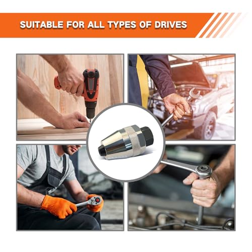 Damaged Bolt and Stud Extractor Tool, Grips and Removes 1/4-Inch to 1/2-Inch Studs, Broken Bolt and Stud Remover for Broken, Damaged, Rounded Off, Painted, and Rusted Tight Bolts