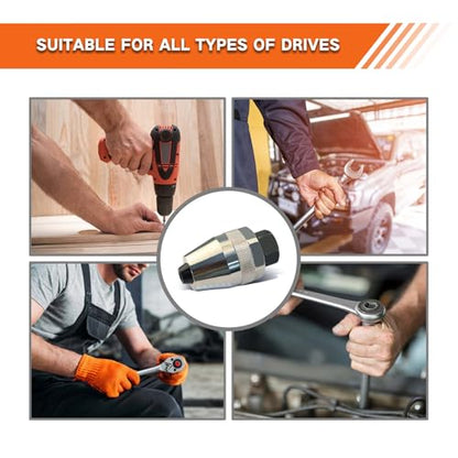 Damaged Bolt and Stud Extractor Tool, Grips and Removes 1/4-Inch to 1/2-Inch Studs, Broken Bolt and Stud Remover for Broken, Damaged, Rounded Off, Painted, and Rusted Tight Bolts