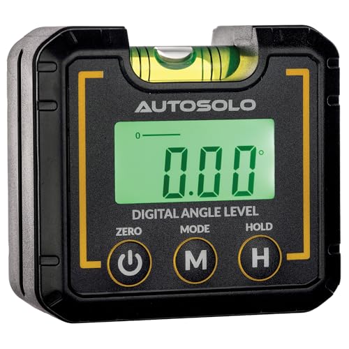 Digital Angle Level Gauge ±0.1° Accuracy - 4-in-1 Magnetic Inclinometer for Camber Caster Alignment Tool & Construction