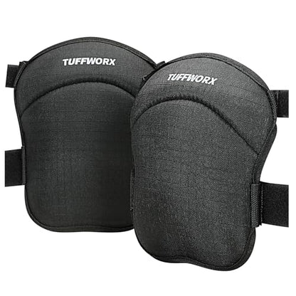 Professional Anti-Slip Knee Pads with Adjustable Straps, Kneepad Heavy Duty Foam Padding for Gardeners, Workers, Sports, Black, Black 1 Pairs