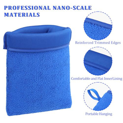 Giantree Clay Mitt - Auto Detailing Microfiber Clay Bar, Medium Grade, Blue