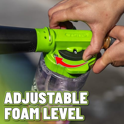 Chemical Guys, TORQ Foam Blaster 6 Cannon, Garden Hose Attachment for Cars | Sprays thick clinging suds straight off your garden hose, no pressure washer, with an adjustable foam ratio dial - size: FOAM BLASTER ONLY