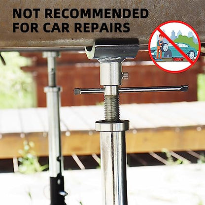 BESTOOL RV Supports Stabilizer Jacks, Travel Trailer Stabilizer Jacks Camper Jack Stands from 17.3" to 30." 1 Pair Capacity 12000 lbs, 2 Pack - color: Black-Dual head RV stabilizer jacks/2PC