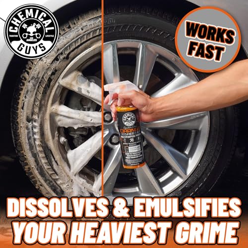 Chemical Guys, Signature Series Orange Degreaser Spray, Heavy Duty, 16 oz | Heavy-duty citrus degreaser breaks down grease and oil on engines, tires, tools and undercarriages, dilutable - size: 16 Fl Oz (Pack of 1)