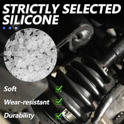 2PCS 19-24 mm Shaft CV Boot Repair Kit,Silicone CV Axle Boot Repair Kit Includes 4 Stainless Steel CVs Boots Clamp & 6 Cable Ties,One-piece Design Tie Rod Boots for Select Vehicle - color: 2PCS