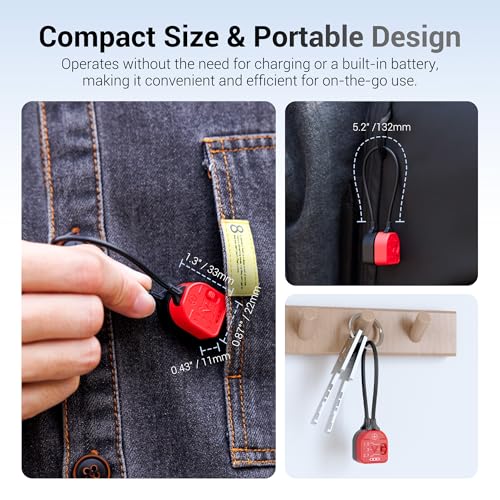 Portable Magnetic Battery Tester for AA AAA C CR2032, Compact Universal Battery Checker with 3 Indicator Lights for CR2025 CR2450 LR44 Double Triple A D 1.5V 3V 3.7V Button Coin Cell Household Battery - size: (1 PACK)Battery Tester for AA AAA C CR2032 & M