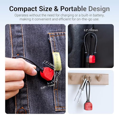 Portable Magnetic Battery Tester for AA AAA C CR2032, Compact Universal Battery Checker with 3 Indicator Lights for CR2025 CR2450 LR44 Double Triple A D 1.5V 3V 3.7V Button Coin Cell Household Battery - size: (1 PACK)Battery Tester for AA AAA C CR2032 & M