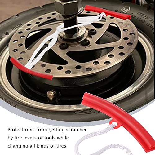 5-Piece Wheel Rim Protector Set for Motorcycle Car ATV Tire Change | Rubber rim edge savers protect wheels during tire changes. Non-marring reusable design. Fits motorcycle, car and ATV rims