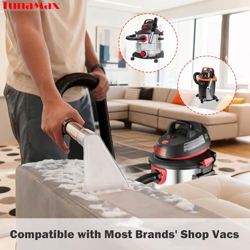 TunaMax Extractor Tool Hand Wand with Clear Head for Upholstery & Carpet Cleaning, Car Detailing Vacuum Wand for Portable Extractors & Truckmounts | Turn Shop Vac into an Extractor