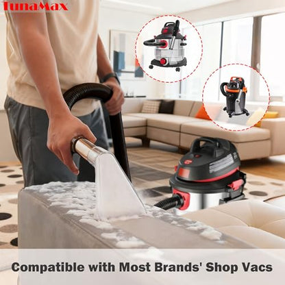 TunaMax Extractor Tool Hand Wand with Clear Head for Upholstery & Carpet Cleaning, Car Detailing Vacuum Wand for Portable Extractors & Truckmounts | Turn Shop Vac into an Extractor