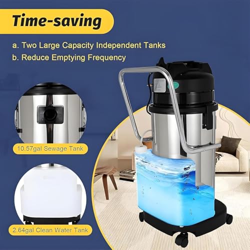 Extractor Vacuum Washing Machine,Portable Extractor for Car Detailing,Commercial Carpet Cleaner Machine, 1034w - Ultimate Cleaning Power 30L/7.93gal (20L) - size: 20L