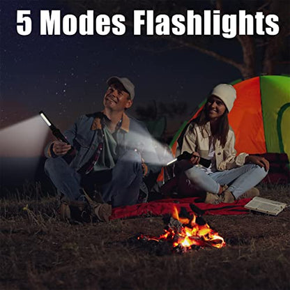 Tuanse LED Rechargeable Work Light with Magnetic Base Hanging Hook, 360° Rotate Magnetic Flashlights for Mechanics Car Repair Home Garage Camping, Tool Gifts for Men Dad Father(6 Pcs,Large) - size: Large