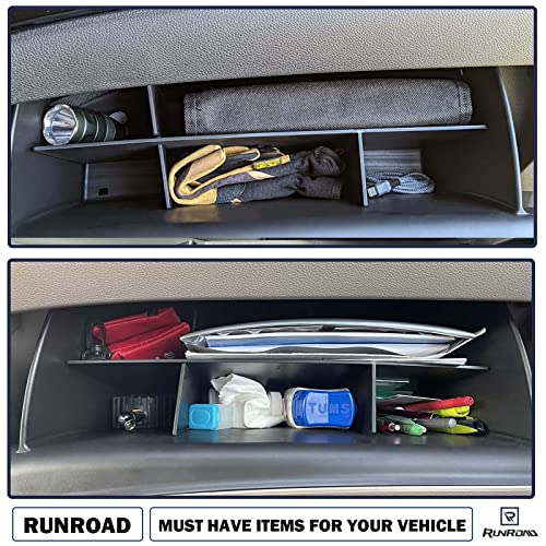 Glovebox For 2016-2022 Honda Pilot, 2017-2023 Ridgeline, 2019-2023 Passport | Glove Box Dividers Pilot Ridgeline Passport Accessories, Console Interior Storage Insert Compartment Divider Organizing Tool