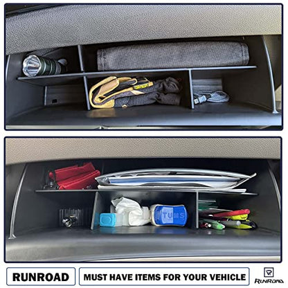 Glovebox For 2016-2022 Honda Pilot, 2017-2023 Ridgeline, 2019-2023 Passport | Glove Box Dividers Pilot Ridgeline Passport Accessories, Console Interior Storage Insert Compartment Divider Organizing Tool