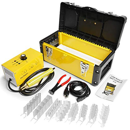 Plastic Welder Hot Stapler Kit with 800PCS Hot Staples, 110V Bumper Crack Repair Welding Machine Set