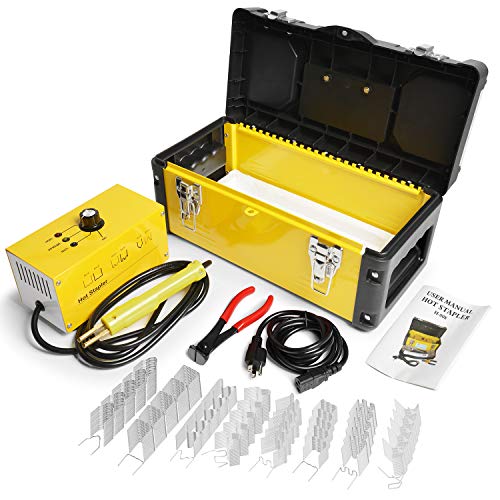Plastic Welder Hot Stapler Kit with 800PCS Hot Staples, 110V Bumper Crack Repair Welding Machine Set