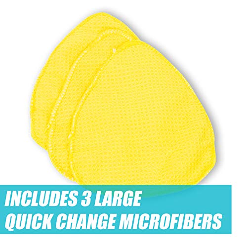 Invisible Glass 95164 Reach & Clean Wet-Dry Pro Windshield Cleaning Tool With Extendable Handle, Standard and Mini Cleaning Heads, Reusable Microfiber Pads, and Storage Bag for Auto and Home Glass