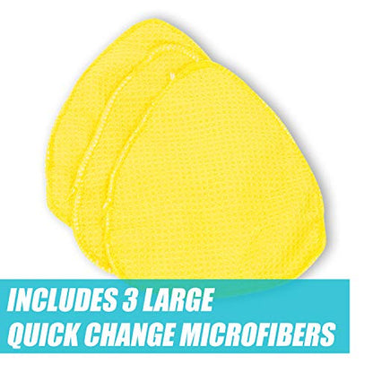 Invisible Glass 95164 Reach & Clean Wet-Dry Pro Windshield Cleaning Tool With Extendable Handle, Standard and Mini Cleaning Heads, Reusable Microfiber Pads, and Storage Bag for Auto and Home Glass