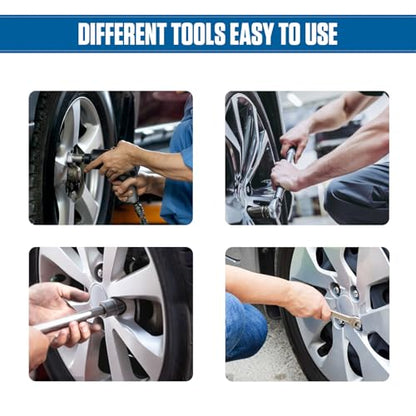 BELEY 20PCS Wheel Lock Nut Key Kit for Porsche & VW Touareg - Anti-Theft Lug Nut Remover Tool Set with Screw Remover - style: 20pcs for Porsche