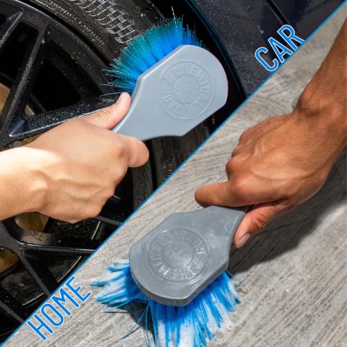 Chemical Guys ACCG05 Big Blue Stiffy Heavy Duty Tire & Upholstery Cleaning Brush, (Safe for Cars, Trucks, SUVs, RVs, Motorcycles, & More) Blue