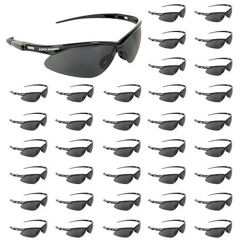 Malta Dynamics APEX Safety Glasses – Anti Scratch and Anti Fog Protection, Construction Safety Glasses for Men and Women, ISEA & ANSI Z87 Compliant (Tinted, 36 Pairs) - color: Tinted - 36 Pair