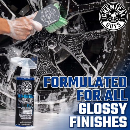 Chemical Guys, Signature Series Wheel Cleaner Spray for All Finishes, 16 oz | Fast-acting foaming spray clings to wheels to lift brake dust and road grime, safe on chrome and painted rims - size: 16 Fl Oz (Pack of 1)
