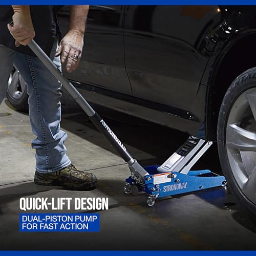 Strongway Aluminum/Steel Floor Jack, 1.5-Ton Capacity - style: 1.5 Ton
