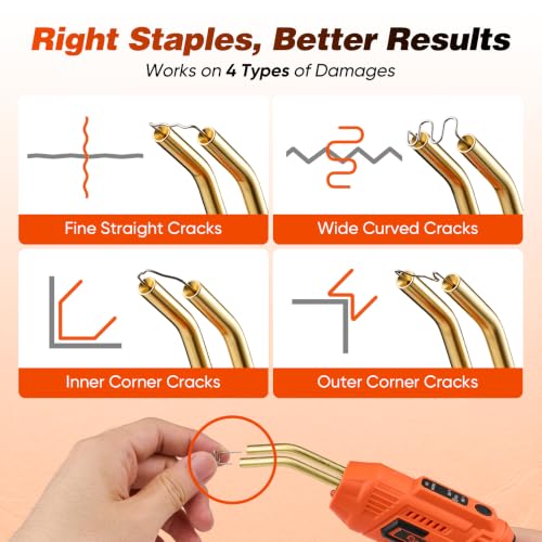 Saker Cordless Plastic Welder Kit | 3 Temperature Modes USB-C Fast Charge | Cordless Freedom, Auto Shut-Off, 3s Rapid Heating, Overheat Protection, Ideal for Auto Bumper & Home Plastic Repair