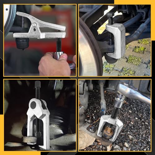 5-in-1 Ball Joint Separator Kit, Pitman Arm Puller Tie Rod End Tool Set for Front End Service, Splitter Removal Tool for Cars, Pickup Trucks with Storage Case