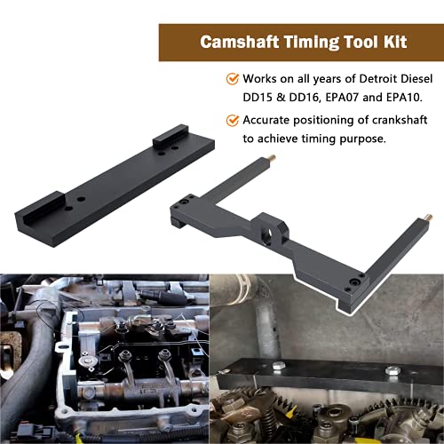 DD15 Timing Tool Engine Brake Adjustment Tool/Engine Barring Tool/TDC Locating Pin/Fuel Line Socket/Idler 3 Cantilever Tool/Crankshaft TDC Locating Tool/Camshaft Timing Tools for Detroit Diesel DD15
