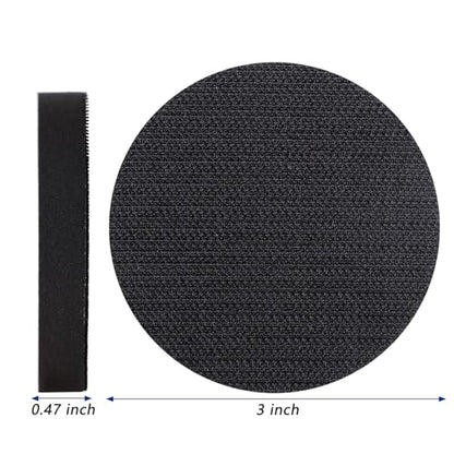 6 Pack Interface Pads, 3 Inch Hook and Loop Soft Density Sponge Cushion Buffer Backing Pad, Foam Sanding Interface Pads for Orbital Sander Automotive Woodworking Polishing - size: 3 inch - 6 Pack