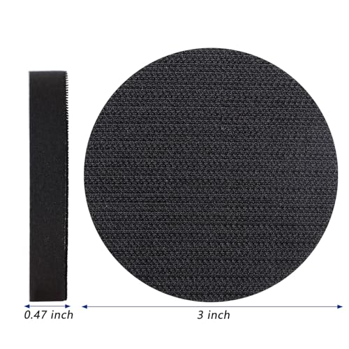 6 Pack Interface Pads, 3 Inch Hook and Loop Soft Density Sponge Cushion Buffer Backing Pad, Foam Sanding Interface Pads for Orbital Sander Automotive Woodworking Polishing - size: 3 inch - 6 Pack