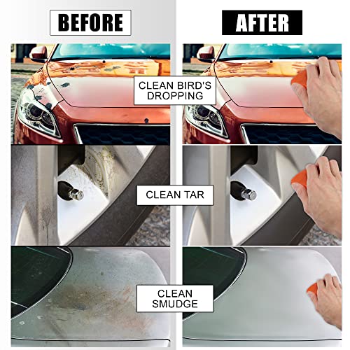 X AUTOHAUX Car Clay Bar Wash Mud Orange 100g Detailing Cleaning Polishing Tool for Cleaning Cars RV Boats Bus Coating - color: Orange
