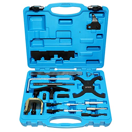 DPTOOL Engine Timing Tool Kit for Ford 1.4 1.5 1.6 1.8 2.0 Ecoboost 2.3 2.5 | for Mazda Camshaft Flywheel Locking Tools 1.6 Ti-VCT 1.5/1.6 VVT Cam Holding Tool 303-1097 303-1550 303-1556 303-1552 303-651 - size: 18PCS