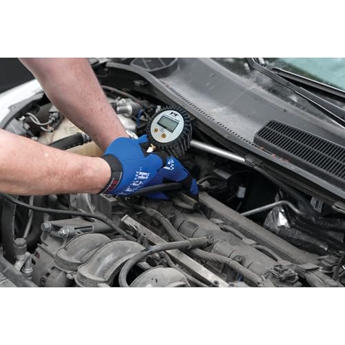 Performance Tool W89747 Digital Compression Tester - Accurate Diagnosis for Engine Performance, 300 PSI Gauge, Quick Disconnect Fitting, Stepped Adapters, Auto Shut-Off, Battery Included - style: Digital Compression Tester