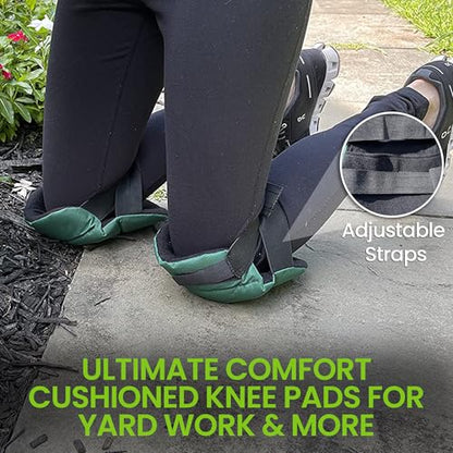 Garden Guru Cushioned Gardening Knee Pads with Adjustable Straps - Soft Inner Liner, Ultra Comfort Padding, Garden Kneelers for Yard Work, Cleaning, Household Chores, Roofing, and More 1 Pack - size: 1 Pack, style: Ultra Soft Cushion