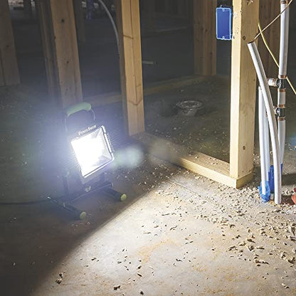 POWERSMITH 10,000 Portable LED Work Light with Metal Housing and Stand, Impact Resistant Lens, and 5 Year Warranty (PWLS100H) - size: 10,000 Lumen