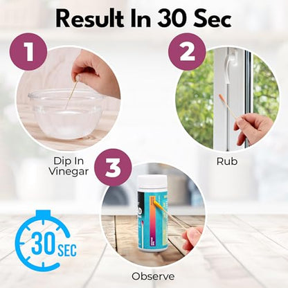 Lead Test Kit for Dishes, 30 Units, Lead Paint Test Kit, Lead Test Swabs for Instant Lead Detection – Home Use on All Surfaces: Painted, Dishes, Toys, Jewelry, Metal, Ceramics, Wood.