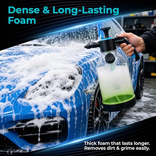 70oz Foam Sprayer, Hand Pump Foaming Sprayer with Adjustable Nozzle, Pressure Foam Spray Bottle for Car Washing, Auto Detailing, Home Cleaning, Pet Bathing and Garden Care
