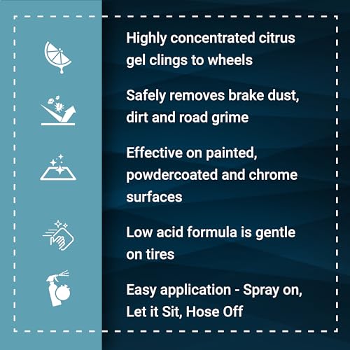 Bling Sauce Wheel Sauce Citrus Gel Wheel Cleaner, Cars, Trucks, SUVs, 24 oz | Citrus gel clings to brake dust and road grime on painted, powder-coated or chrome wheels without harming rubber - style: Wheel Sauce