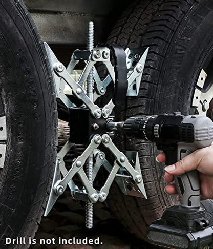 X-Shaped RV Stabilizer Wheel Chock (Allow Drill Adjust) Dual Axel RV Travel Trailer Camper Tire While Camping -2 Pack - size: 2 Pack