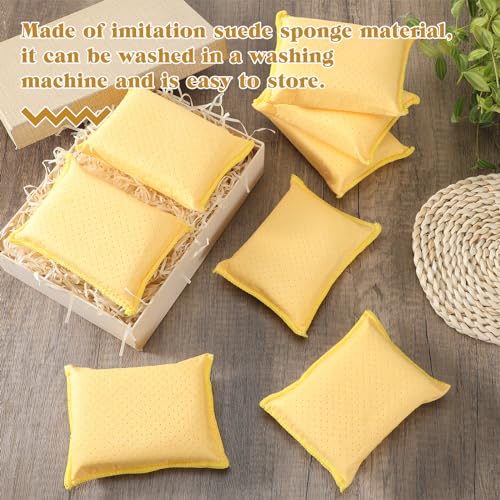 Newtay 8 Pcs Car Windshield Defogger Sponge Window Cleaner Tool for Car Windshield Mirrors Glass No Scratch Absorbent Defogger Chamois Sponge Bulk Auto Wash Cleaning Supplies