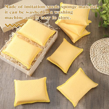 Newtay 8 Pcs Car Windshield Defogger Sponge Window Cleaner Tool for Car Windshield Mirrors Glass No Scratch Absorbent Defogger Chamois Sponge Bulk Auto Wash Cleaning Supplies