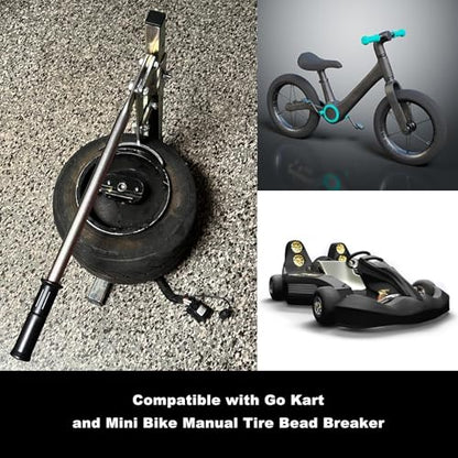 Sporacingrts Mini Tire Bead Breaker for 5" and 6" Go Kart Wheels | Adjustable manual tire bead breaker for 5" and 6" go kart and mini bike wheels, designed for easy tire removal.